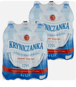 Kryniczanka Naturalna woda mineralna wysokozmineralizowana wysokonasycona 1,5 l